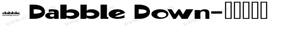 Z Dabble Down字体转换
